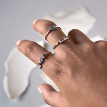 Cargar imagen en el visor de la galería, Anillo Pisa Plata