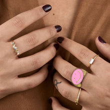 Carica l'immagine nel visualizzatore di Gallery, Anello d'oro rosa felice