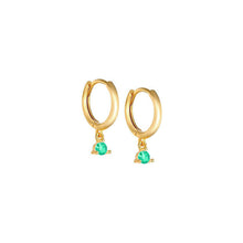 Cargar imagen en el visor de la galería, Pendientes Estocolmo Aquamarine Oro