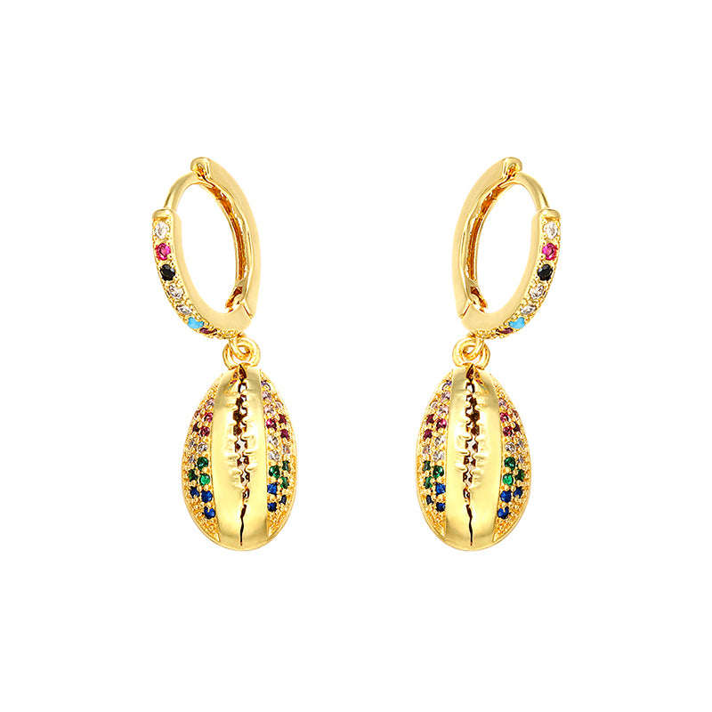 Pendientes Caoca Rainbow Oro - Molto Amore Co.