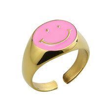 Cargar imagen en el visor de la galería, Anillo Happy Pink Dorado
