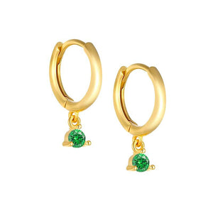 Orecchini Stockholm Emerald Gold