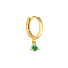 Cargar imagen en el visor de la galería, Pendientes Estocolmo Emerald Oro
