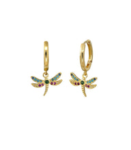 Load image into Gallery viewer, Pendientes Dragonfly Oro - Molto Amore Co.
