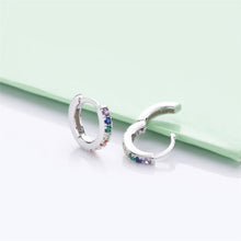 Load image into Gallery viewer, Pendientes Ourense Rainbow Plata - Molto Amore Co.
